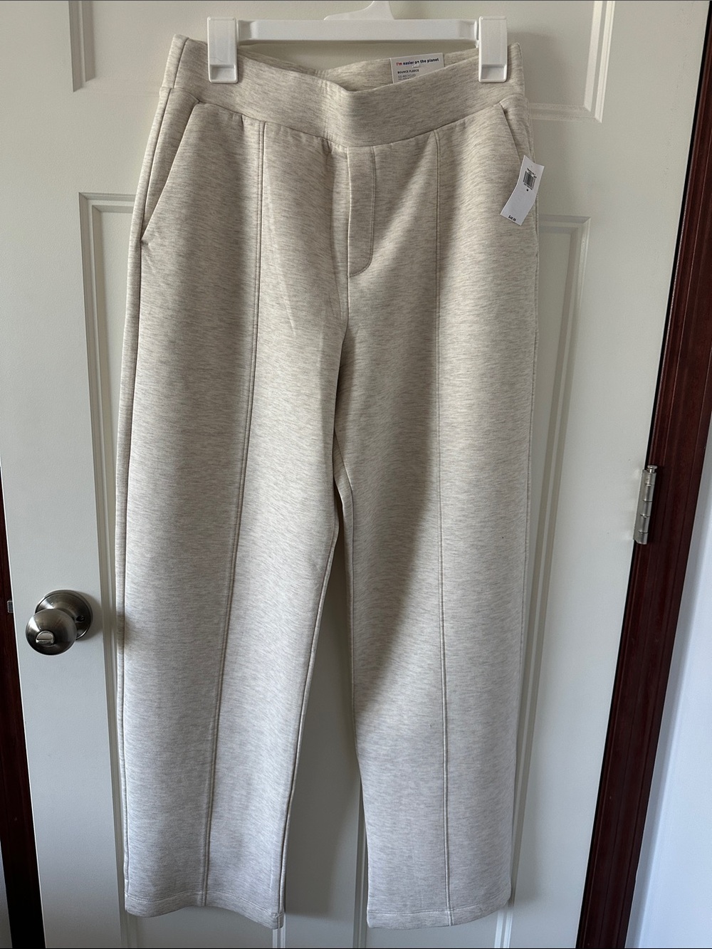 High Rise Wide Leg Fleece Pants